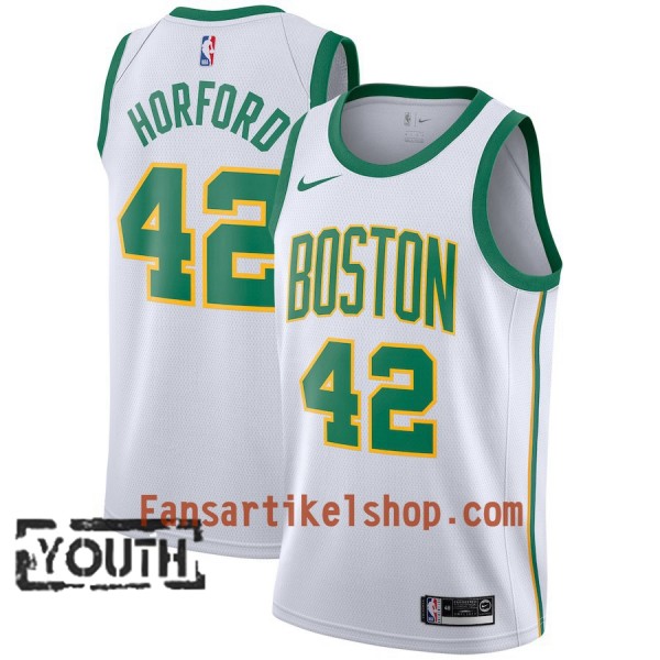 Boston Celtics Trikot Al Horford 42 2018-19 Nike City Edition Weiß Swingman - Kinder